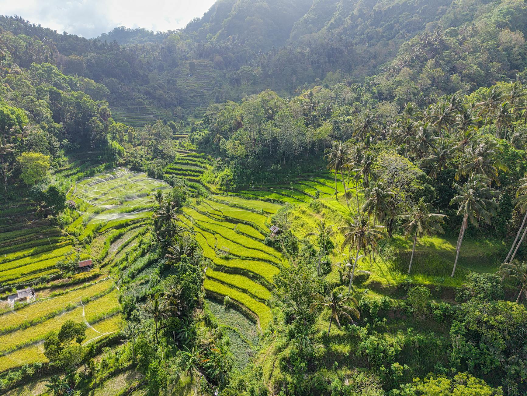 "Pemandangan alam indah gunung dan laut di Pulau Dewata Bali, destinasi liburan populer."
